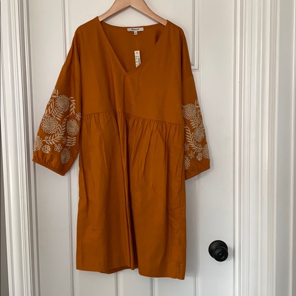 Madewell Embroidered Sleeve Popover 